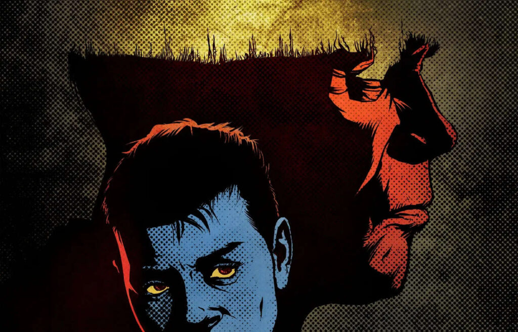 Detective Clarisa Rivers and Dusty DeEdith on the cover of The Denim Devil #3